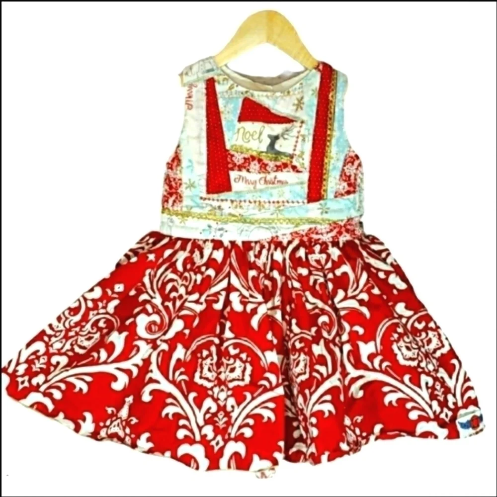 Handmade Holiday Christmas Dress for Toddlers